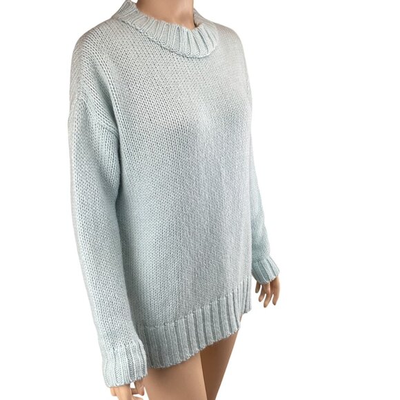 French Connection Womens Snuggle Pullover Sweater Size XS Xsmall Blue Mohair - Picture 7 of 10